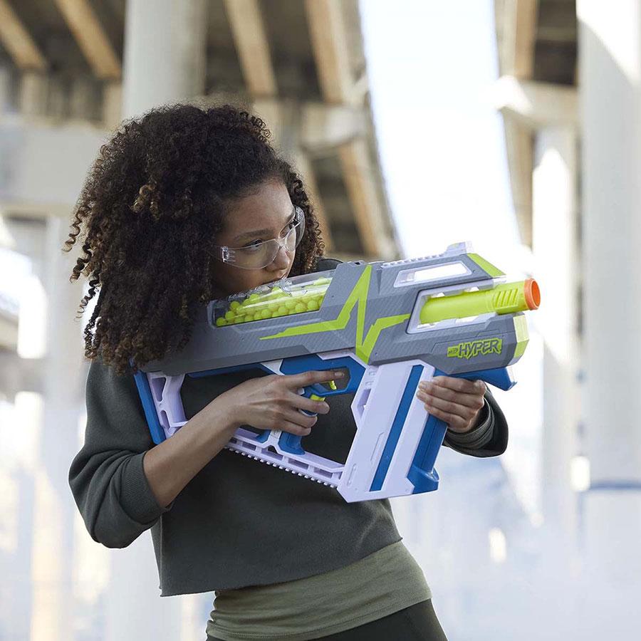 Бластер Nerf Hyper Mach-100 (E8911) - фото 7 Бластер Nerf Hyper Mach-100 (E8911) - фото 7
