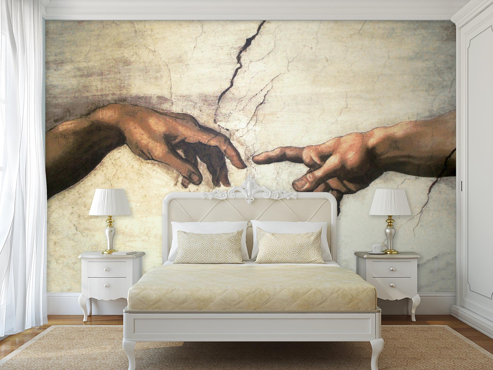 Фотошпалери флізелінові Upstream Мікеланджело жест створення 285х190 см (VINT-010/4) - фото 8