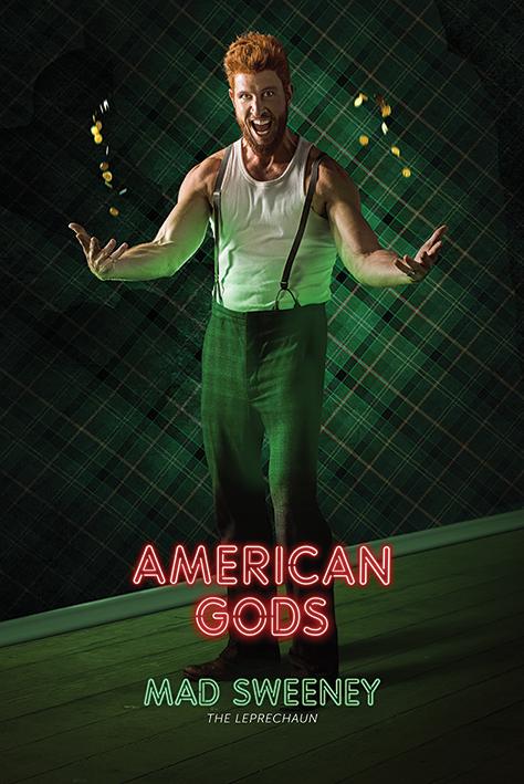 Постер плакат Американские Боги Мэд Суини/American Gods Mad Sweeney 61x91,5 см