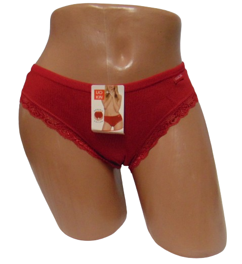Трусы женские Uokin 8751 в рубчик 2XL Красный (2062673426) Трусы женские Uokin 8751 в рубчик 2XL Красный (2062673426)