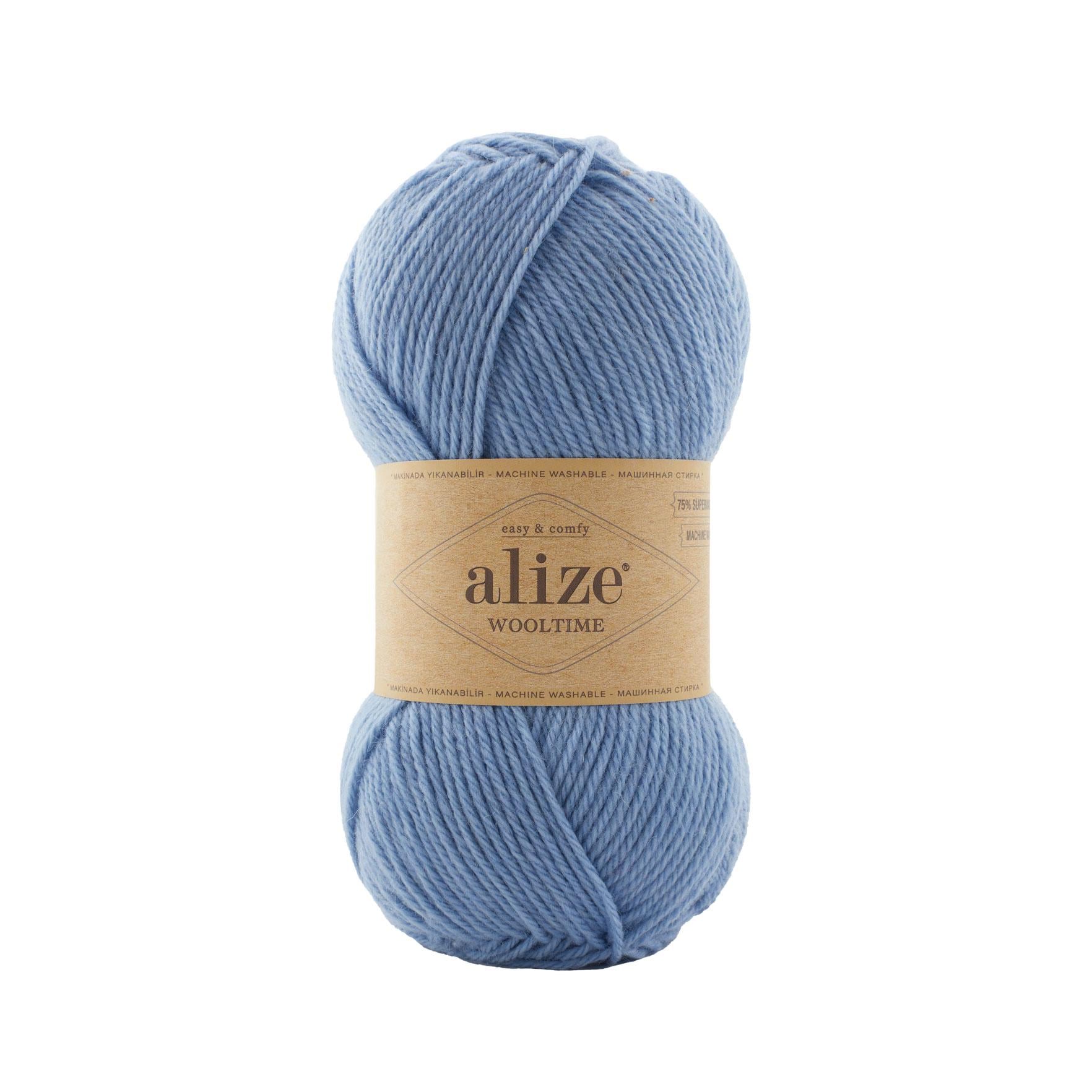 Пряжа Alize Wooltime 432 Голубой (5809)