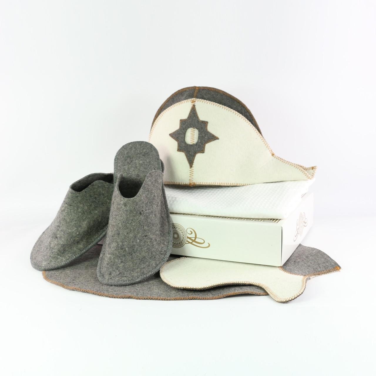 Подарочный набор для бани и сауны Luxyart Наполеон 5 пр. (N-156)