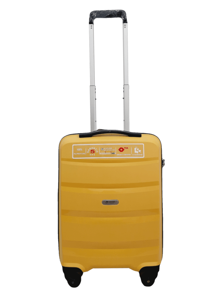 Чемодан дорожный Airtex 229 S под ручную кладь полипропилен 36 л 53x40x20 см Желтый