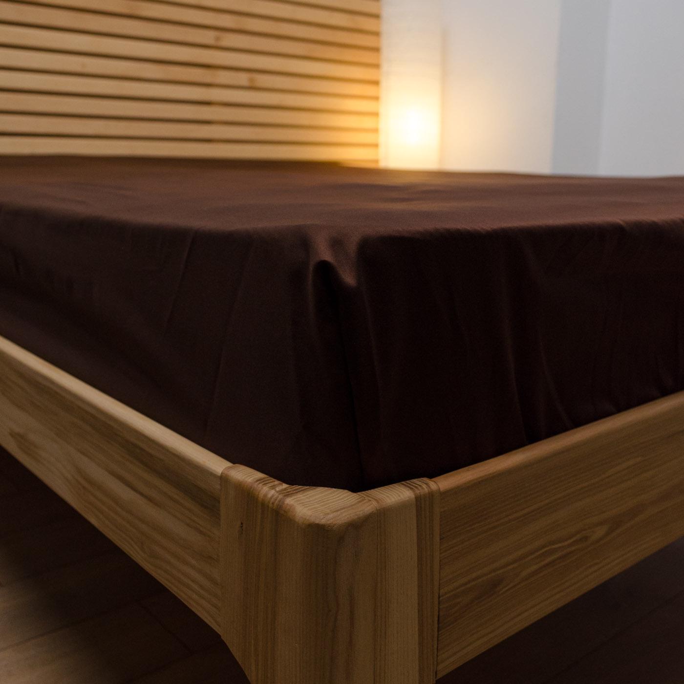 Простынь на резинке двуспальная сатин хлопок 125 г/м2 180х200х25 см Шоколад (chn-pnr-sa-180-25-shoko) - фото 4 Простынь на резинке двуспальная сатин хлопок 125 г/м2 180х200х25 см Шоколад (chn-pnr-sa-180-25-shoko) - фото 4