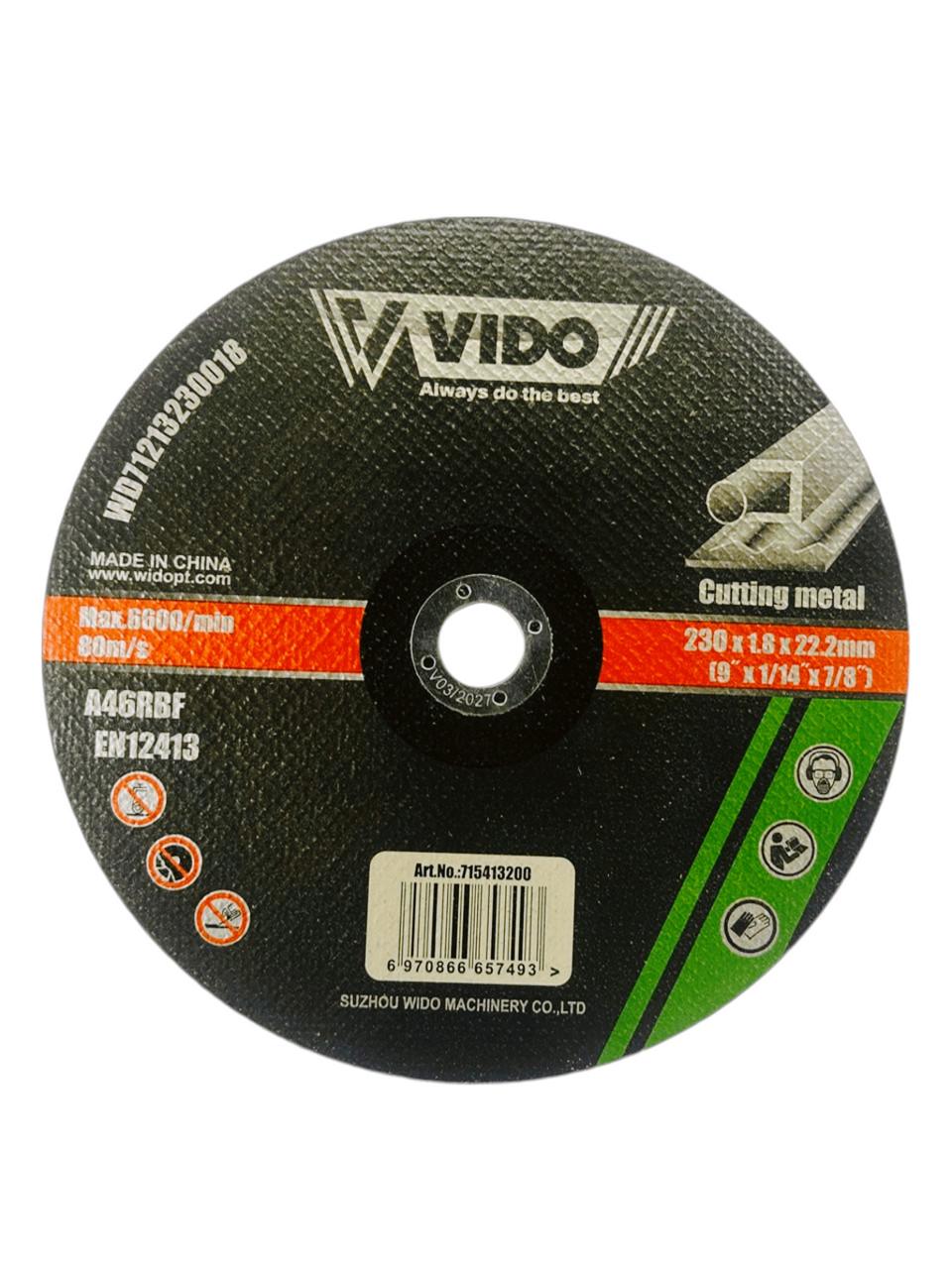 Круг отрезной по металлу Vido WD71213230018 230х22.2х1.8 мм (27563400)