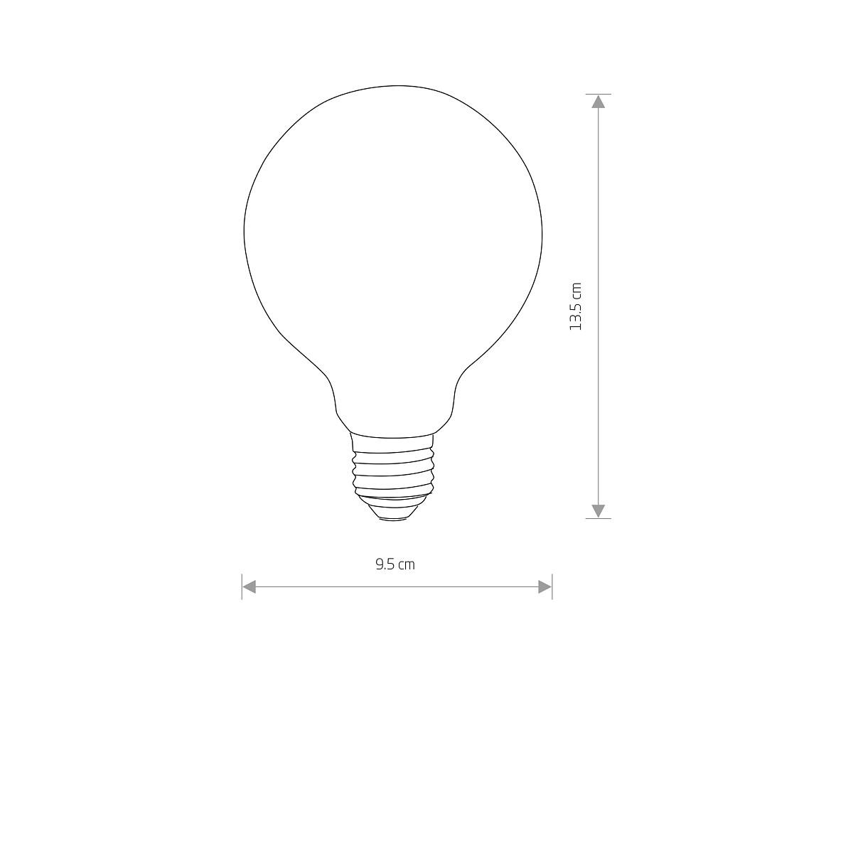 Лампа Nowodvorski 9177 Bulb Glass Ball Led Angle 360 CN 8W 3000K E27 - фото 2