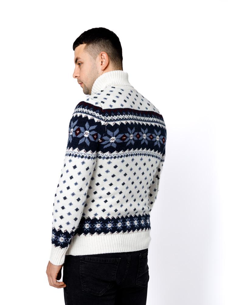 Свитер мужской ЦБ-00233273 р. 46 Молочный (SKT000941142) - фото 5 Свитер мужской ЦБ-00233273 р. 46 Молочный (SKT000941142) - фото 5