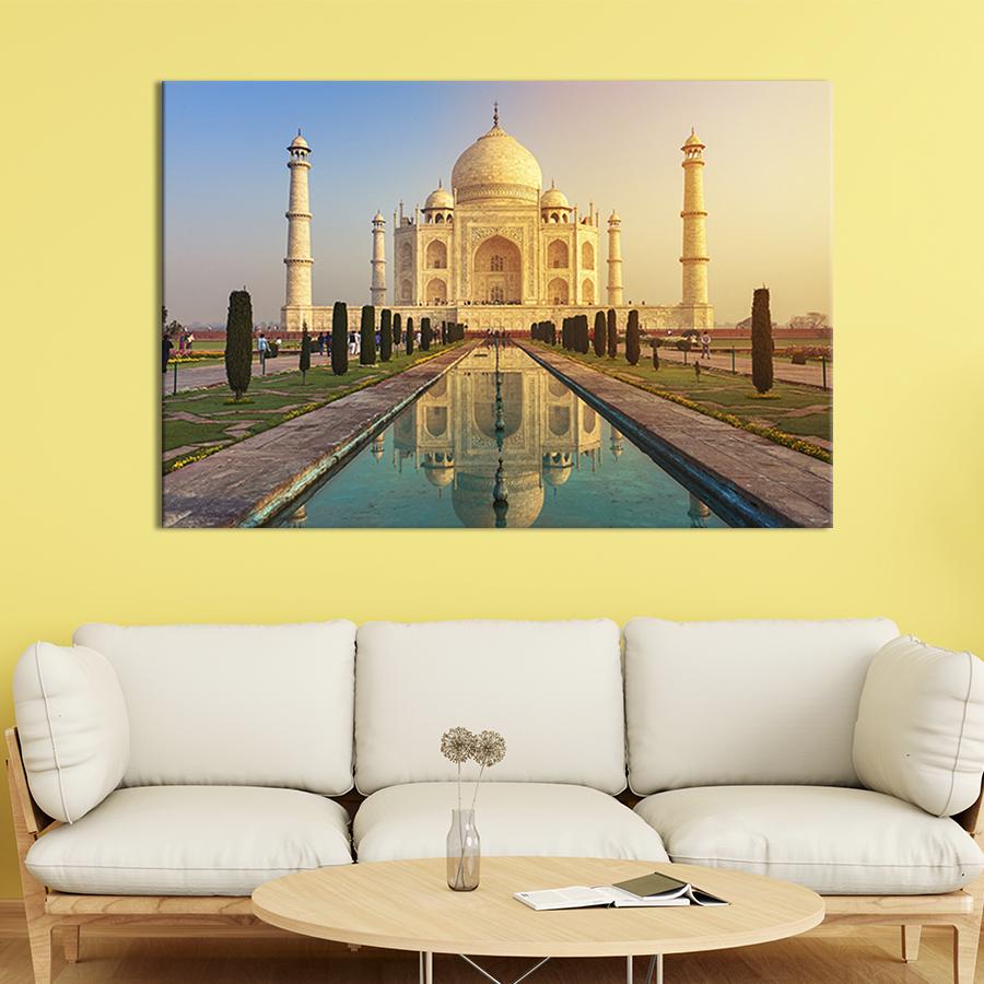Настінний декор картина на холсті для інтер’єру Тадж-Махал 80x54 см (364-1)