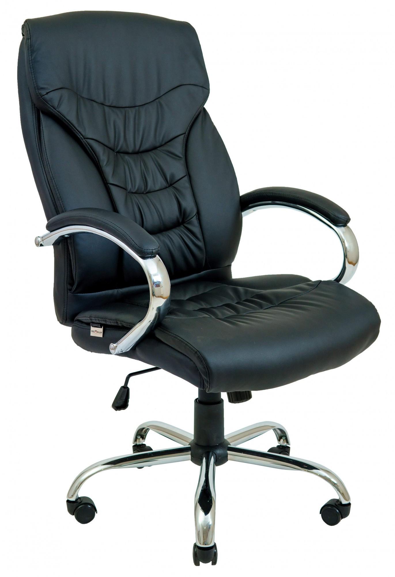 Кресло офисное компьютерное Cagliari Хром М2 AnyFix Черный