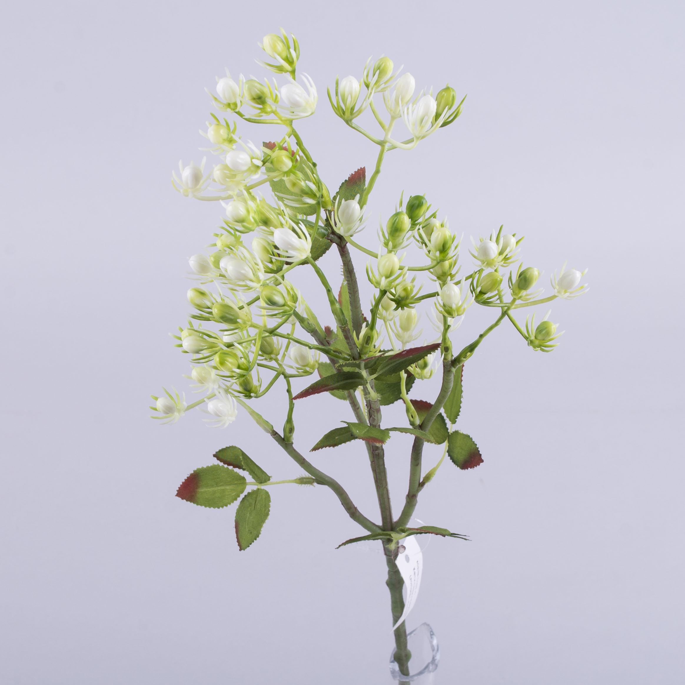 Ветка гиперикум искусственная Белый (1107-1)