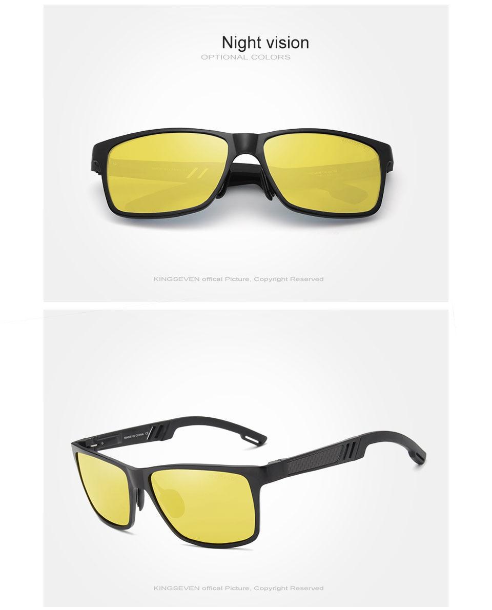 Чоловічі сонцезахисні окуляри KINGSEVEN DESIGN N7180 в класичній оправі з поляризованими лінзами - фото 2