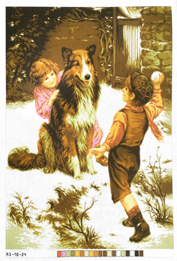 Схема для вишивання хрестиком на канві А3 А3-18-24