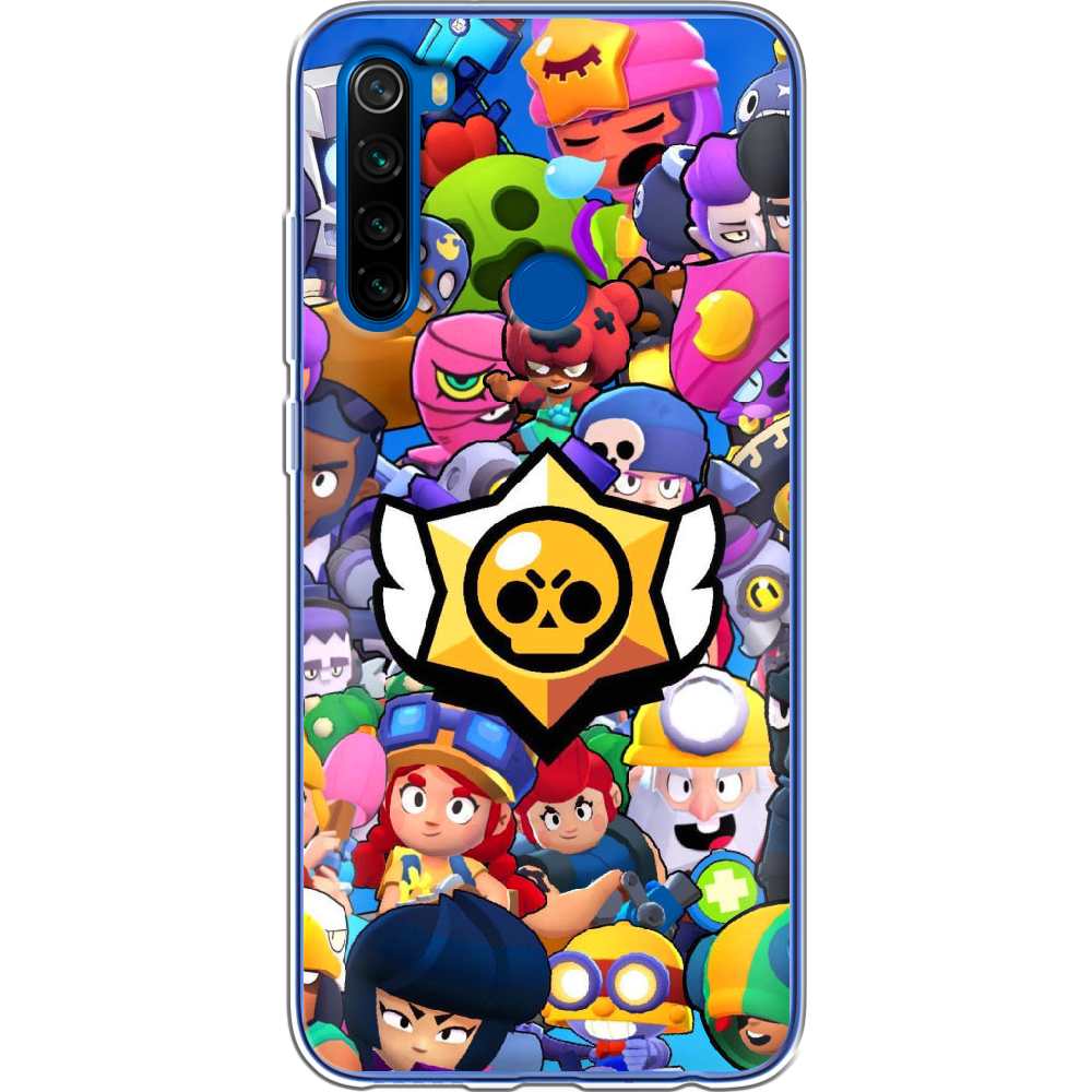 Чехол Boxface Xiaomi Redmi Note 8T Brawl Stars Прозрачный силикон (38532-up2389-38532)