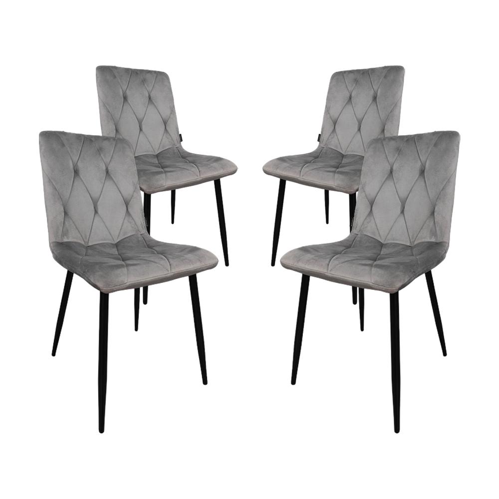 Кресло-стул для кухни гостиной и баров Bonro B-421 4 шт. Серый (42400820)