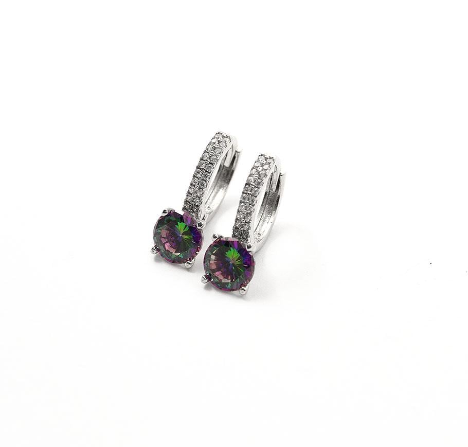 Серьги серебряные с фианитом Maxi Silver 9406 Мистик (89406)