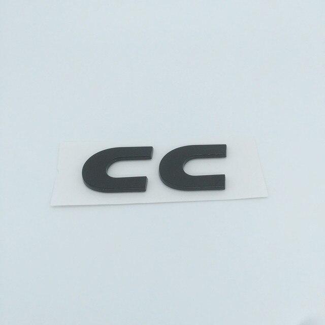 Эмблема надпись CC Volkswagen ABS 6,2х2,2 см Черный глянцевый (1737294441)