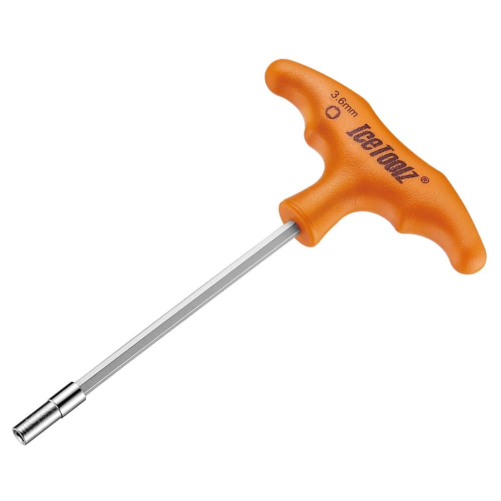 Ключ Ice Toolz 12D7 для спиць 3,6 мм з Т-подібною ручкою під квадратний ніпель