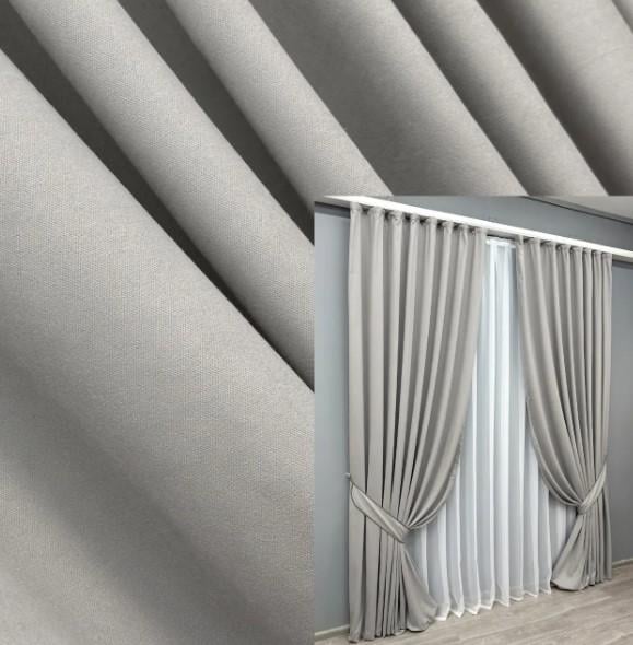 Шторы из микровелюра Petek 1,5х2,9 м 2 шт. Светло-серый (1832ш 33-0812) - фото 5