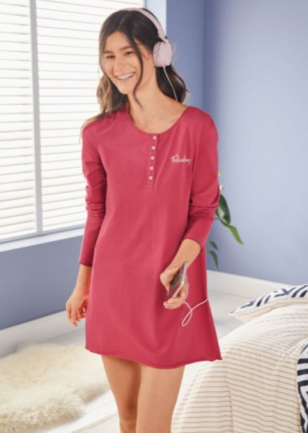 Ночная рубашка Esmara 127K S Красно-розовый (127K/S) - фото 3 Ночная рубашка Esmara 127K S Красно-розовый (127K/S) - фото 3