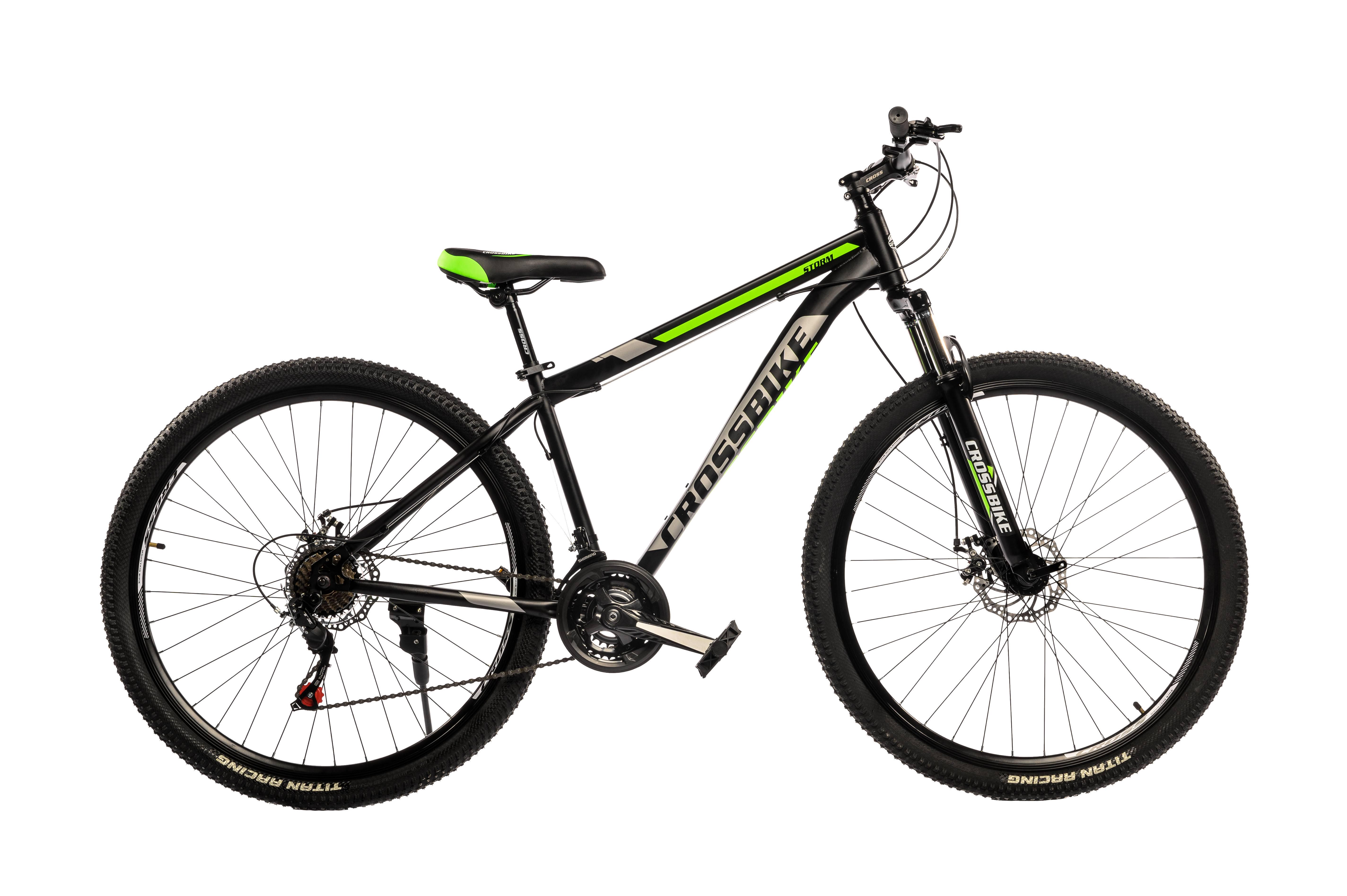 Велосипед CrossBike Storm 29"17" Черно-зеленый