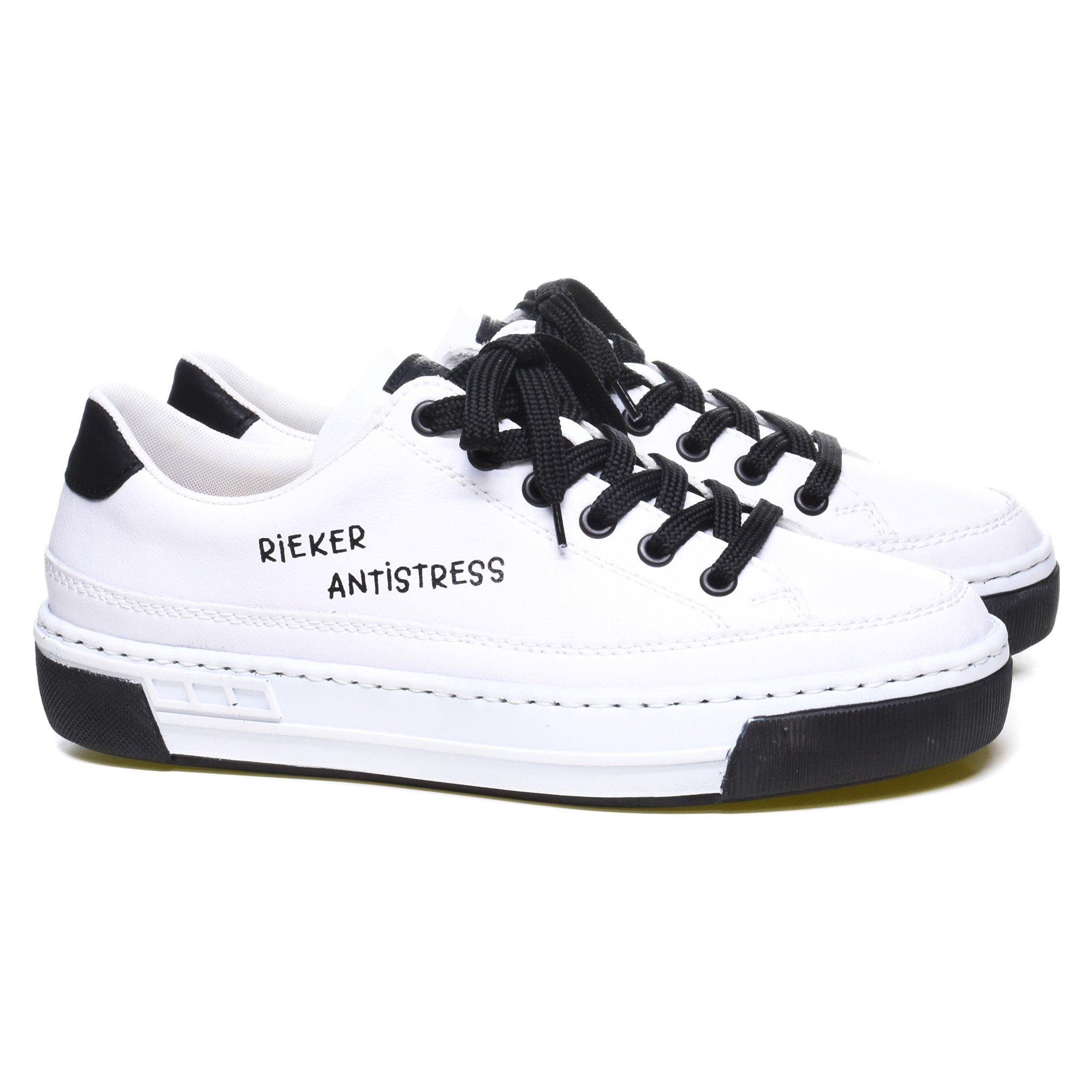 Кеди жіночі Rieker р. 39 Білий/Чорний (035246-39) - фото 4 Кеди жіночі Rieker р. 39 Білий/Чорний (035246-39) - фото 4