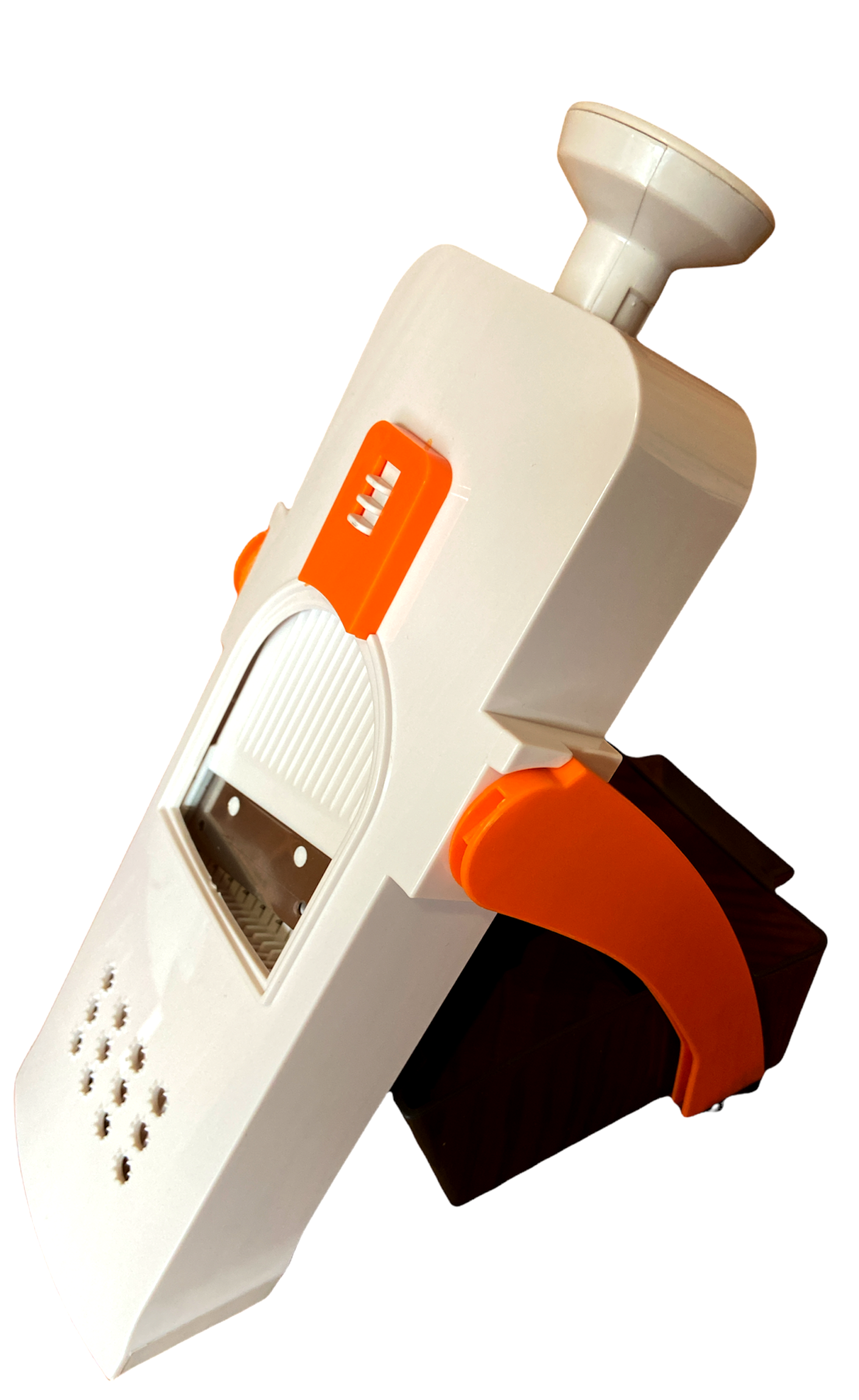 Измельчитель овощей универсальный Safe slice mandoline Белый/Оранжевый