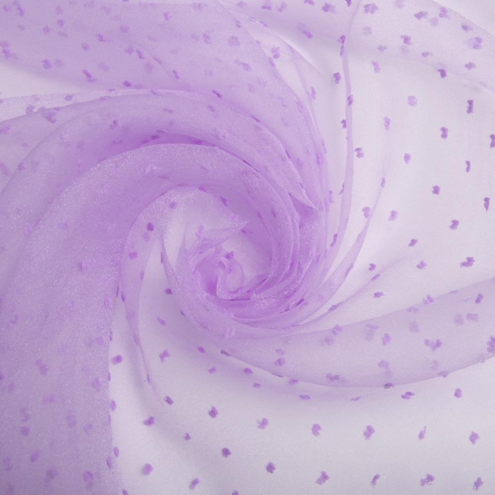 Ткань органза Dobby однотонная Сирень (24399)