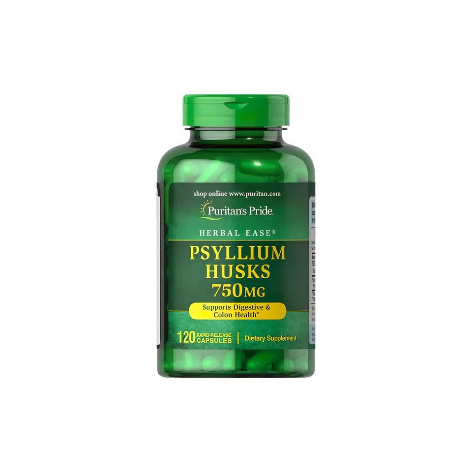 Шелуха подорожника Puritan's Pride Psyllium Husks 750 mg 120 капс.