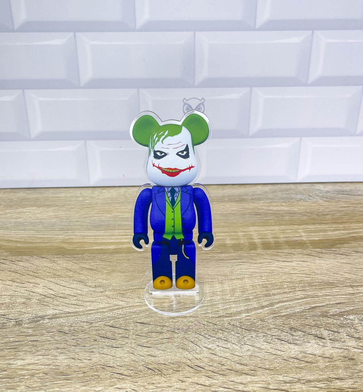 Фигурка коллекционная акриловая Bearbrick Joker The Dark Knight (2131456837)