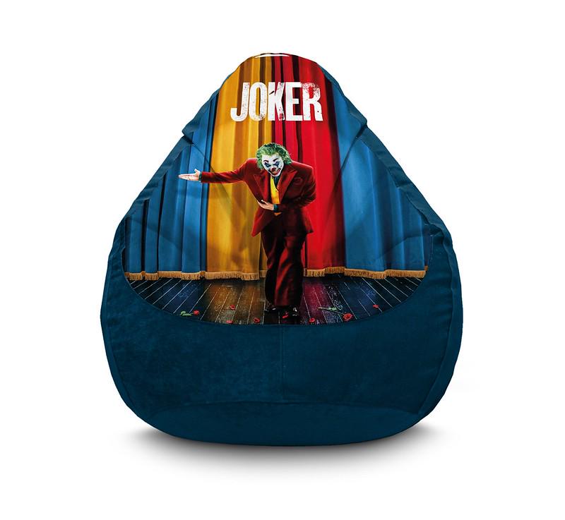 Кресло мешок iPuff Joker TV show Флок XL 80x110 см Синий Кресло мешок iPuff Joker TV show Флок XL 80x110 см Синий