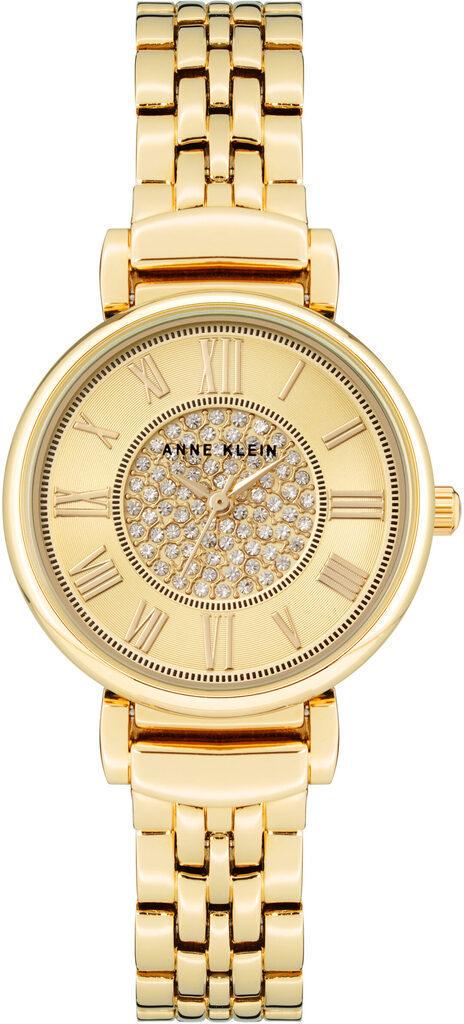 Наручные часы женские Anne Klein AK/3872CHGB с золотистым циферблатом