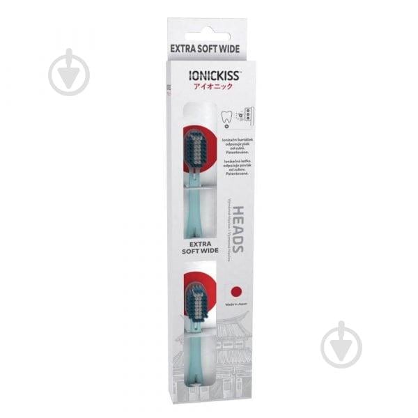 Насадка-щітка іонна IONICKISS Ultra Soft дуже м’яка широка 2 шт. Блакитний (IO23-02O)