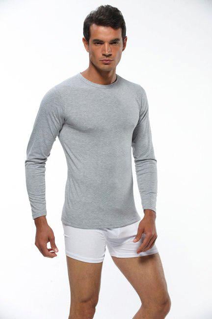 Футболка з довгим рукавом M Сірий (4022) - фото 2 Футболка з довгим рукавом M Сірий (4022) - фото 2