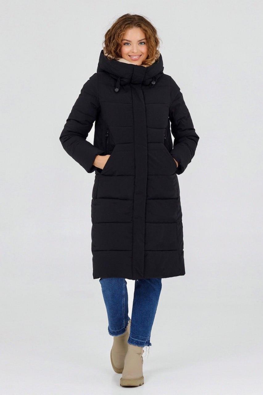 Пуховик кенгурушка р. 48 Черный (1202\48) Пуховик кенгурушка р. 48 Черный (1202\48)