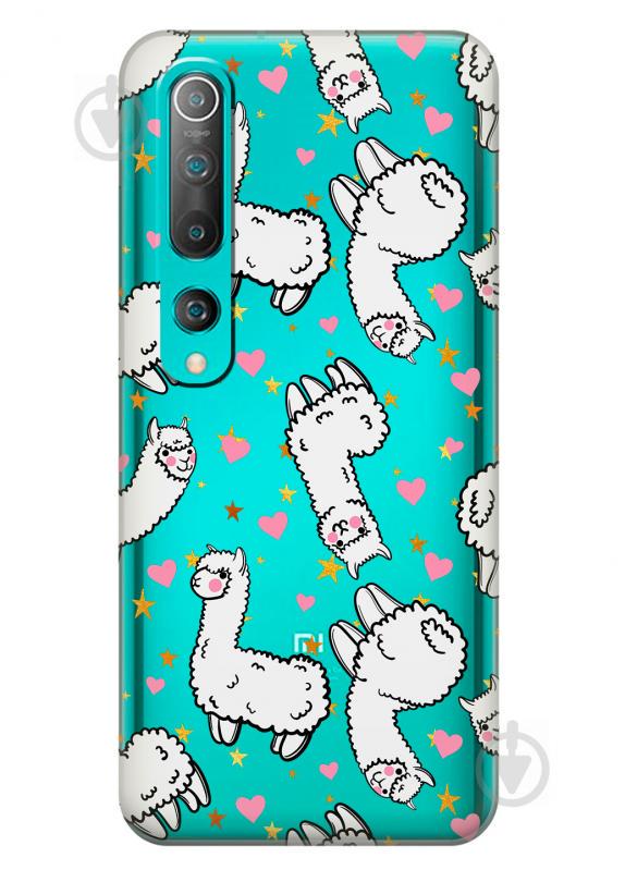 Силиконовый чехол iSwag для Xiaomi Mi 10 Ламы (KS2647) Силиконовый чехол iSwag для Xiaomi Mi 10 Ламы (KS2647)