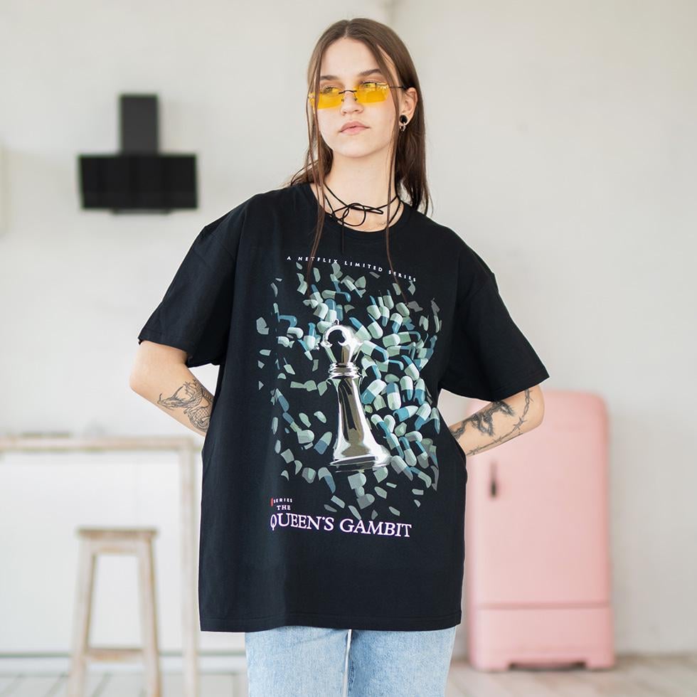 Футболка унісекс Queens Gambit Pawn XL Чорний (0000012086)