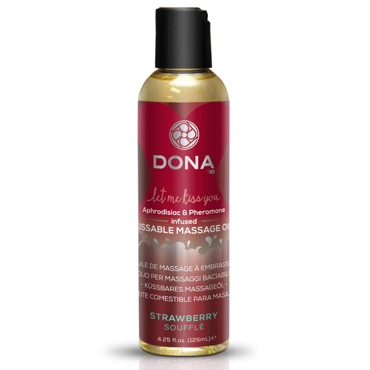 Массажное масло Dona Kissable Massage Oil Strawberry Souffle 110 мл (SO1537)