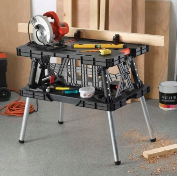 Стіл верстак Keter Pro 237005 професійний з 2 струбцинами (2371530095_euro_2) - фото 7