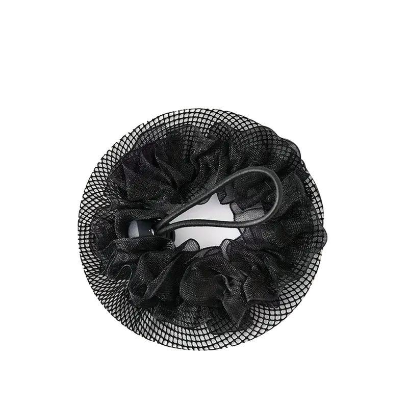 Сетка-резинка для волос на пучок Черный (2743174746)