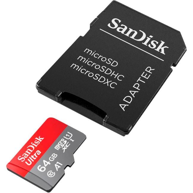 Карта памяти microSDXC SanDisk Ultra адаптер/Гб64 (SDSQUAB-064G-GN6IA)