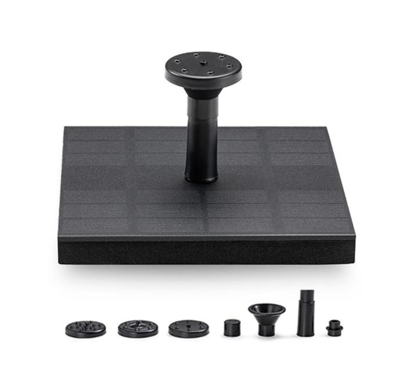 Фонтан-насос на солнечной батарее поплавок квадратный 7 насадок (1411179855) Фонтан-насос на солнечной батарее поплавок квадратный 7 насадок (1411179855)