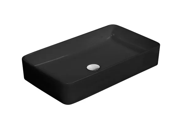 Умывальник Lavita Pasana Slim LT2197BL 60x35 см Черный (93478147)