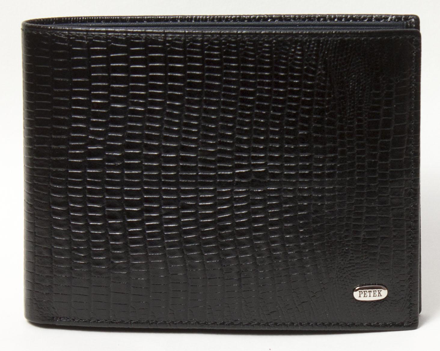 Портмоне чоловіче Petek 131 Синій/Чорний (131-041-A10)