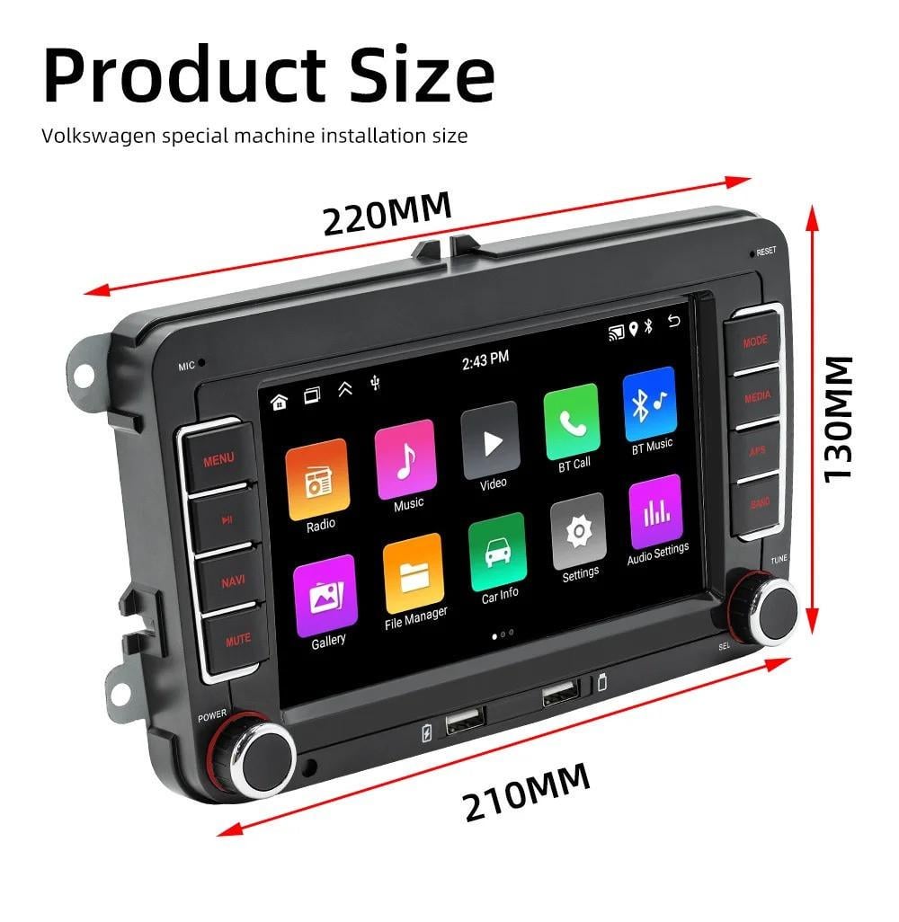 ᐉ Автомагнитола штатная Android 2Din 9070-J для Volkswagen/Skoda