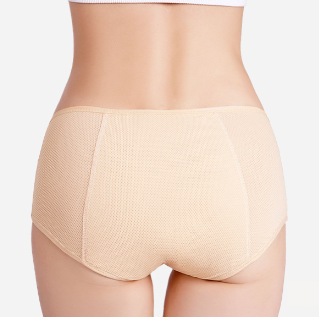 Трусы слипы для месячных от протеканий нейлон 2XL Бежевый - фото 6