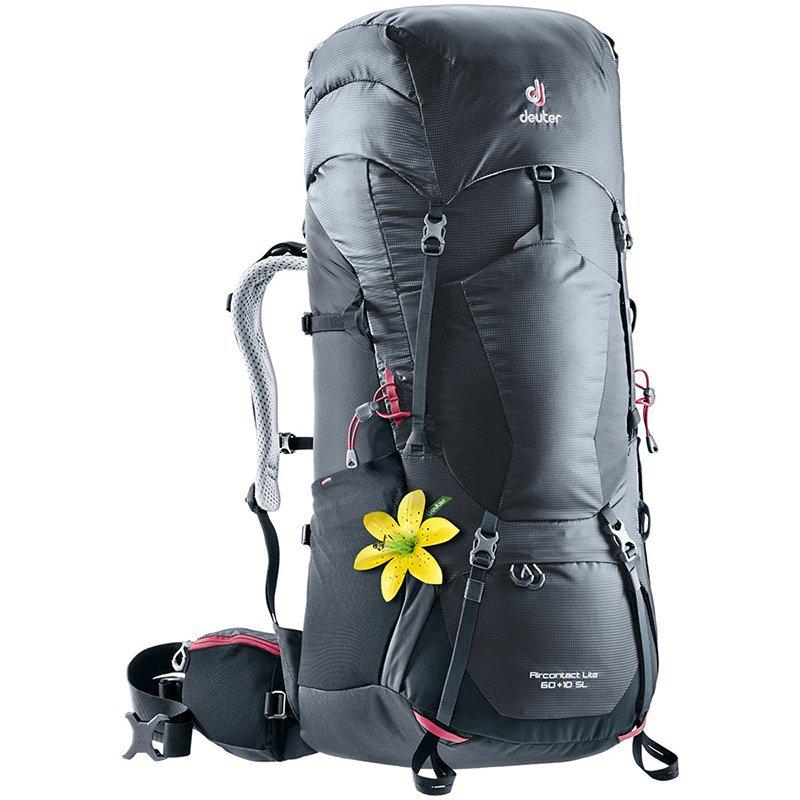 Рюкзак туристичний Deuter Aircontact Lite 60+10 л Graphite/Black (43402184701)