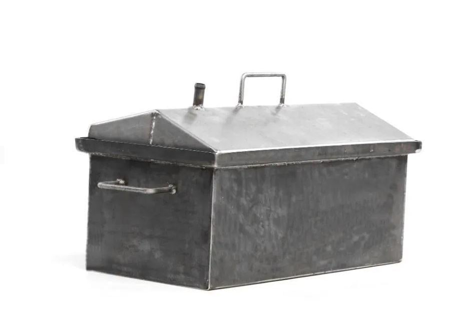 Коптильня Будиночок одноярусний з гідрозатвором гарячого копчення 2 мм