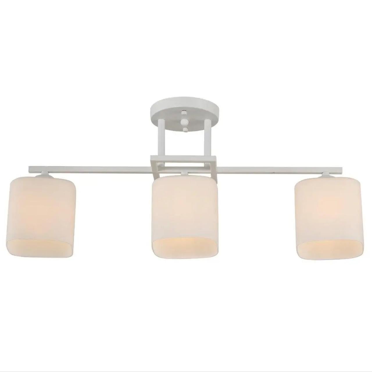 Люстра Sirius с линейным каркасом под три лампы Е27 Белый матовый (G 07473/3 Matte White)