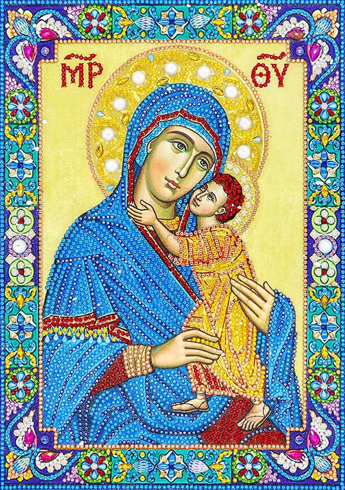 Алмазная мозаика Emerald Craft Икона Богородицы 30x40 см (22918)