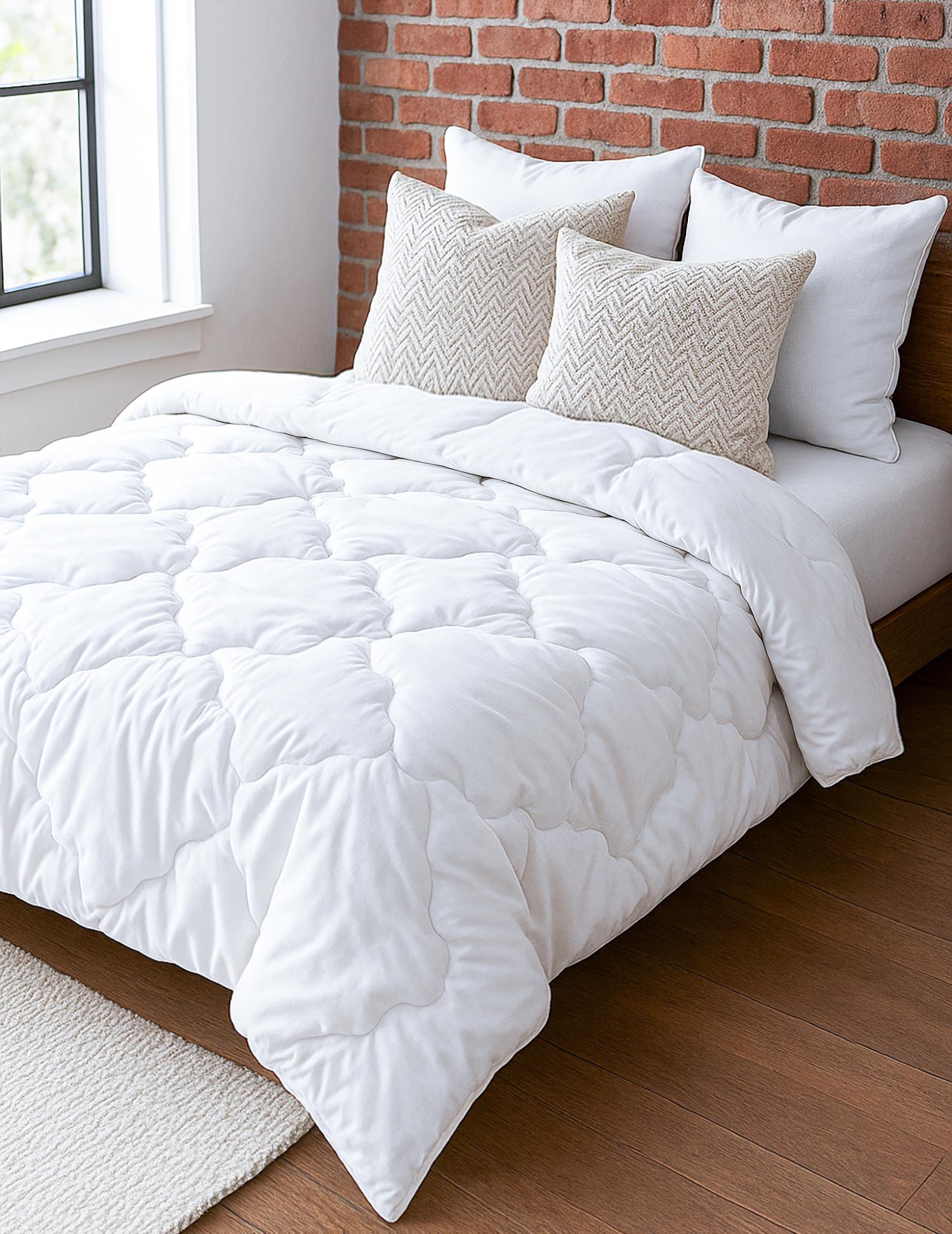 Ковдра Zastelli Капок полуторна 145х205 см Білий (13584)